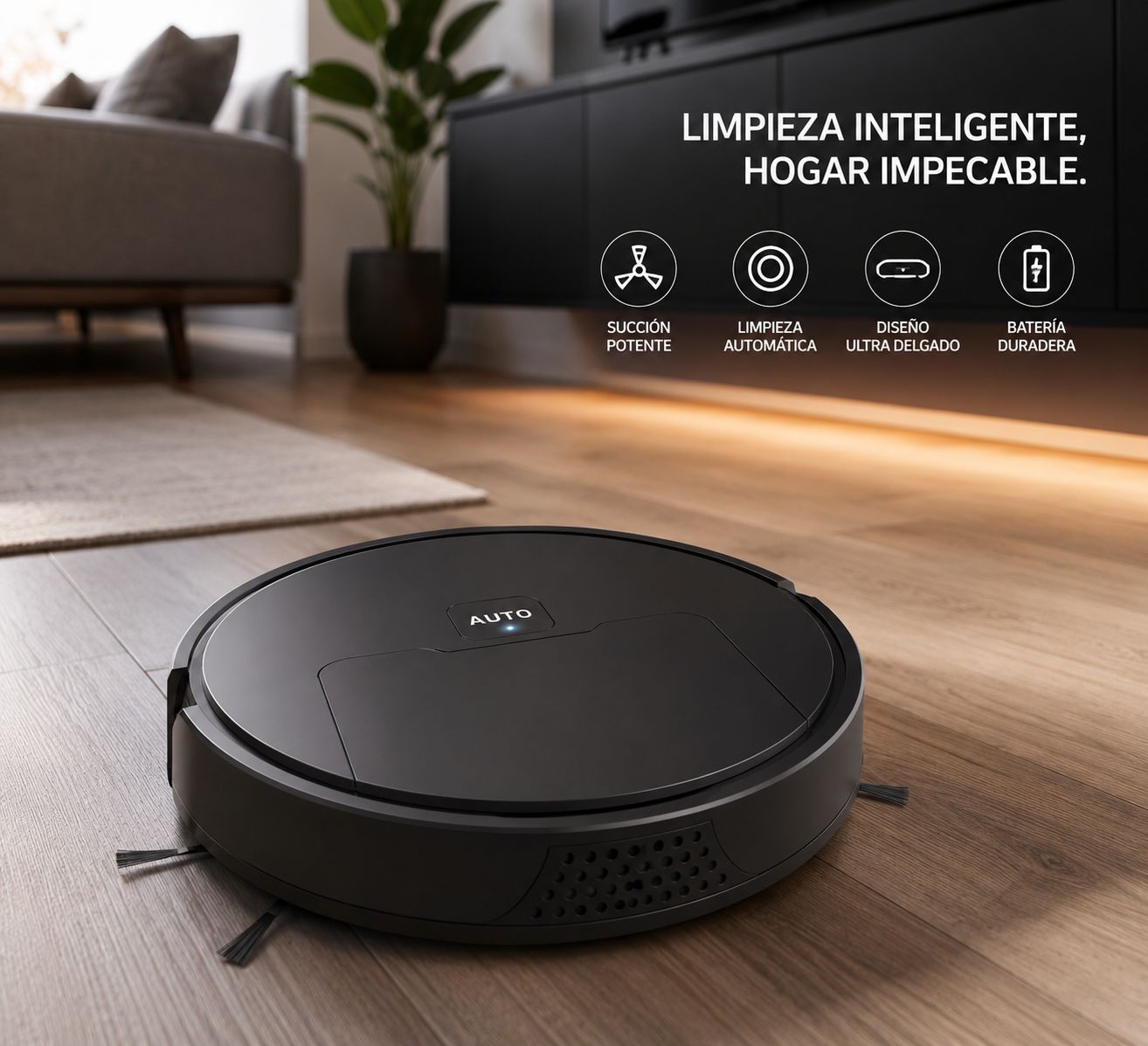 Robot Aspirador Inteligente 3 en 1
